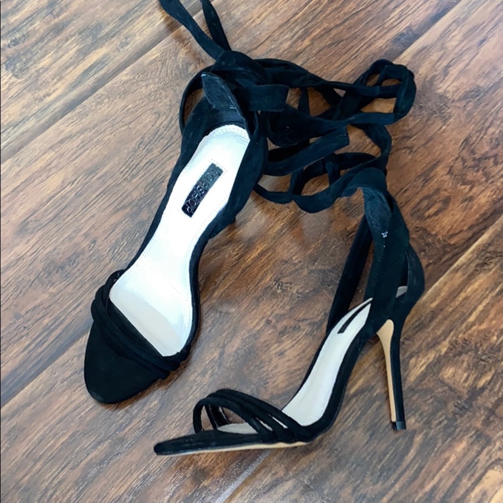Topshop lace up heels